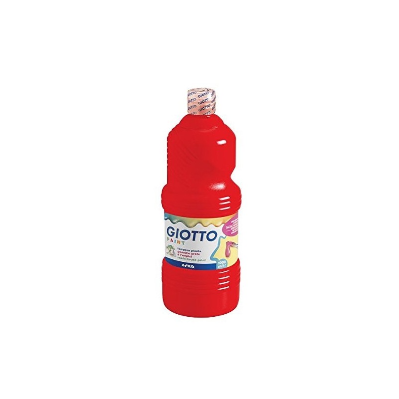 Fila 533408 - Giotto Tempera Rosso Scarlatto Pronta Qualità Extra Flacone 1000 Ml.