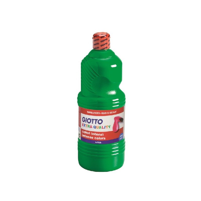 Fila 533412 - Tempera Giotto Verde Pronta Qualità Extra Flacone 1000 ml