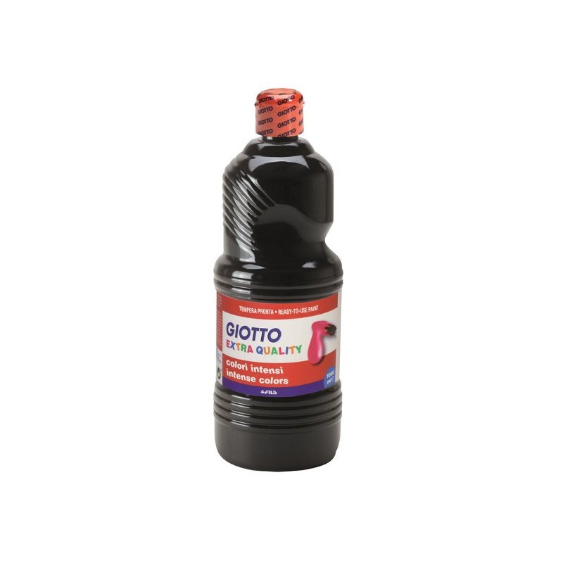 Fila 5334 - Giotto Tempera Nero Pronta Qualità Extra Flacone 1000 ml