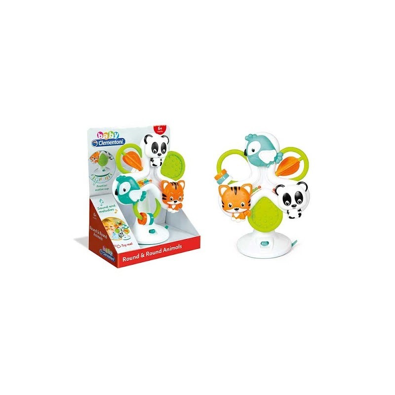 Clementoni 17261 - Baby Clementoni - Round & Round Giostrina Animali