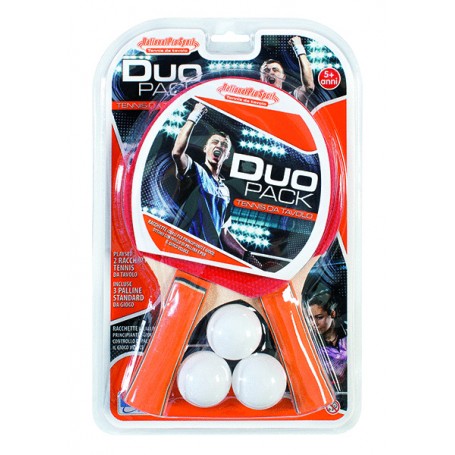 Rstoys 10073 - Set Ping Pong Duo Pack con 2 Racchette e 3 Palline