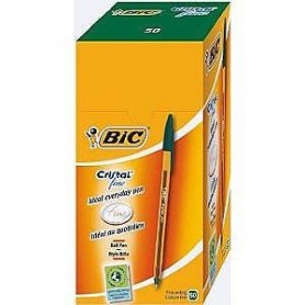 Bic 1296 - Penne Bic Cristal Verde Conf. 50 pz.