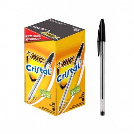 Bic 1296 - Penna Bic Cristal Nera Conf.50 pz.