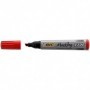 Bic 2300R - Marcatore Permanent Rosso Punta Scalpello Conf. 12 pz.