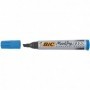 Bic 2300B - Pennarello Permanent Marcatore Blu Punta Scalpello