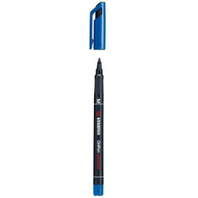 Stabilo 84341 - Marcatore OHPen Punta M 1mm Blu Conf. 10 pz