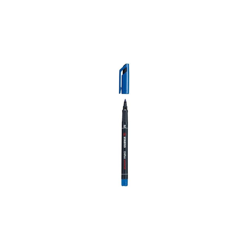 Stabilo 84341 - Marcatore OHPen Punta M 1mm Blu Conf. 10 pz