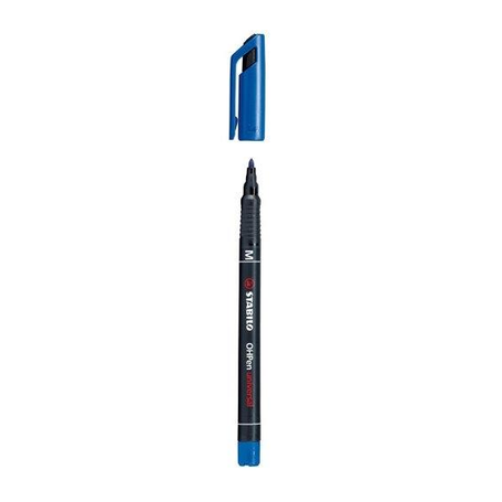 Stabilo 84341 - Marcatore OHPen Punta M 1mm Blu Conf. 10 pz