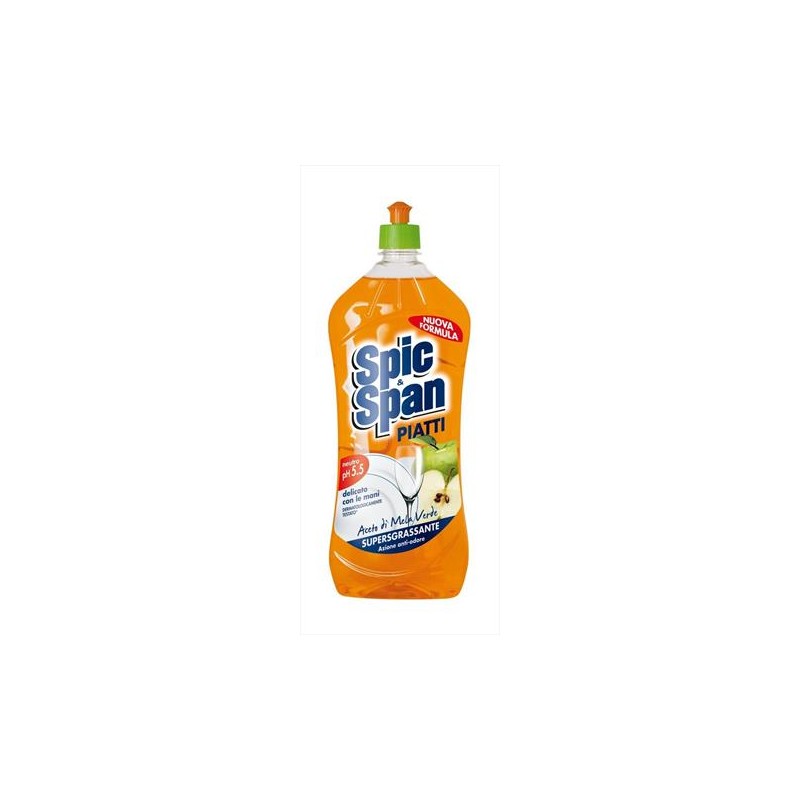 Spic & Span 727 - Sapone Piatti Aceto di Mela 1 Litro