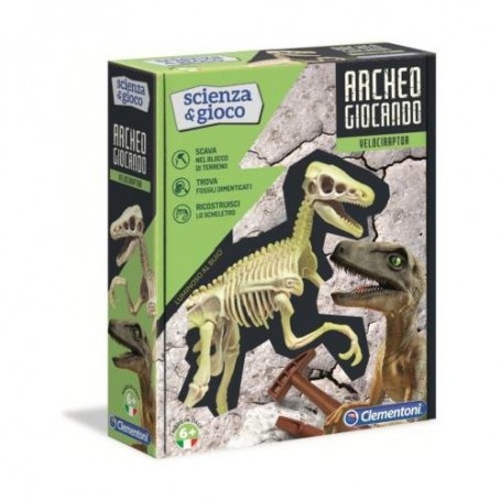 Clementoni 19144 - Scienza & Gioco - Archeogiocando - Velociraptor