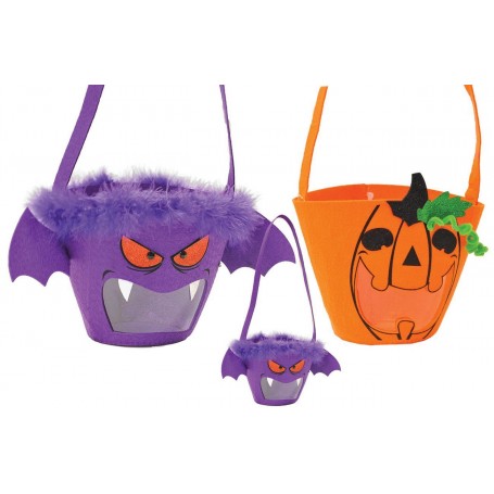 Ciao 31261 - Borsa Secchiello Halloween in Panno Assortite