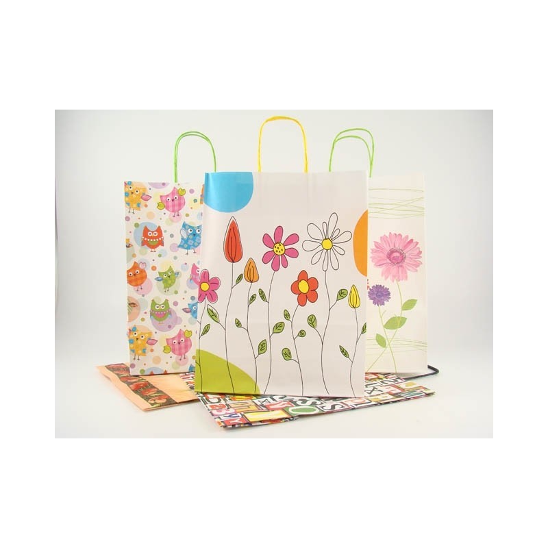 Florio 73198 - Shopper Regalo Fantasia 26x12x35 cm. Conf.25 pz.