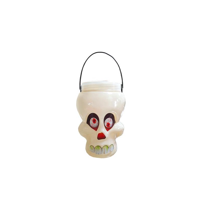 Ciao 31382 - Cestino Contenitore Teschio 20 cm