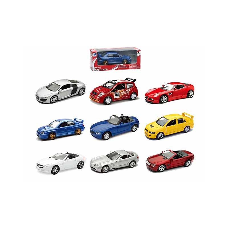 New Ray 50763 - European Car 9 Modelli Assortiti Scala 1:32