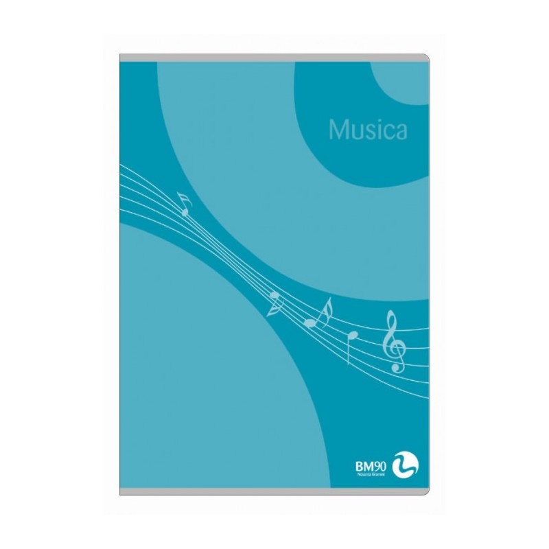 Bm 100220 - Maxi Quaderno Musica A4 90gr Conf.10 pz