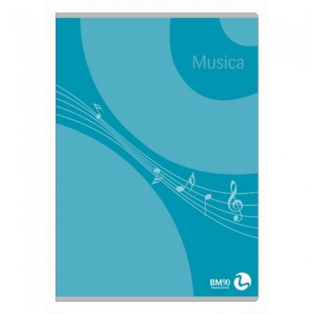 Bm 100220 - Maxi Quaderno Musica A4 90gr Conf.10 pz