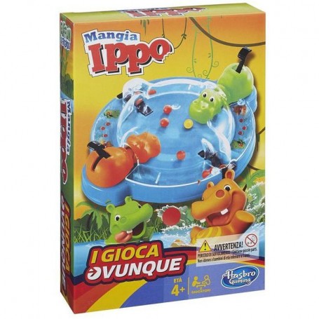 Hasbro B1001 - Giochi di Società - Mangia Ippo Travel