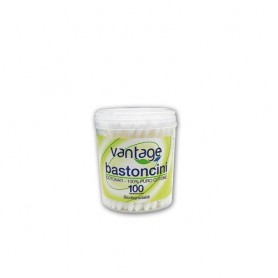 Vantage 500 - Barattolo 100 Bastoncini Cotonati Cotton Fiock