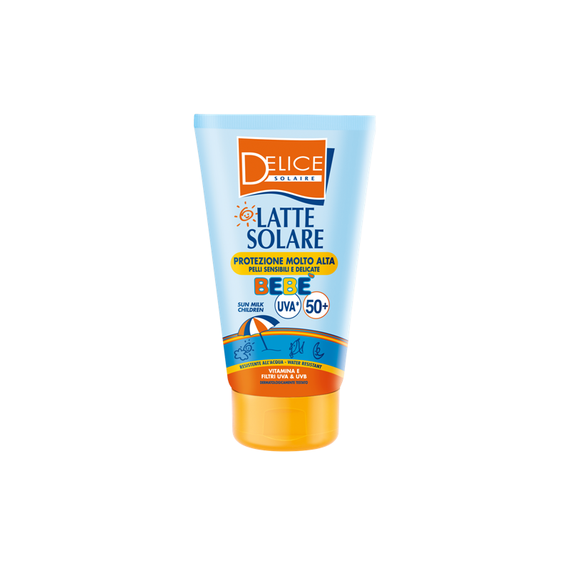 Delice 7760 - Latte Solare UVA Protezione Molto Alta Per Bebè Tubo SPF50+ 100 ml