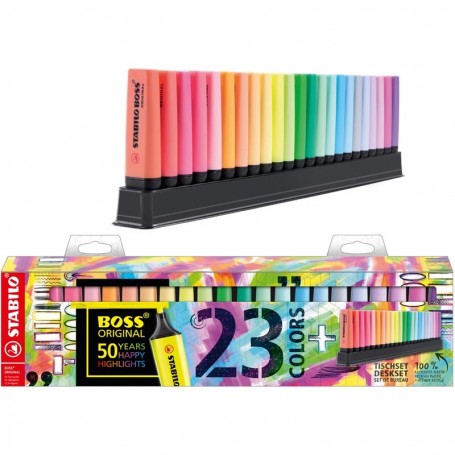 Stabilo 7023 - Deskset Evidenziatori Stabilo Boss Pack 23 pz