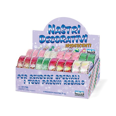 Lebez 61790 - Nastro Regalo Iridescente 3D Display 20 pz
