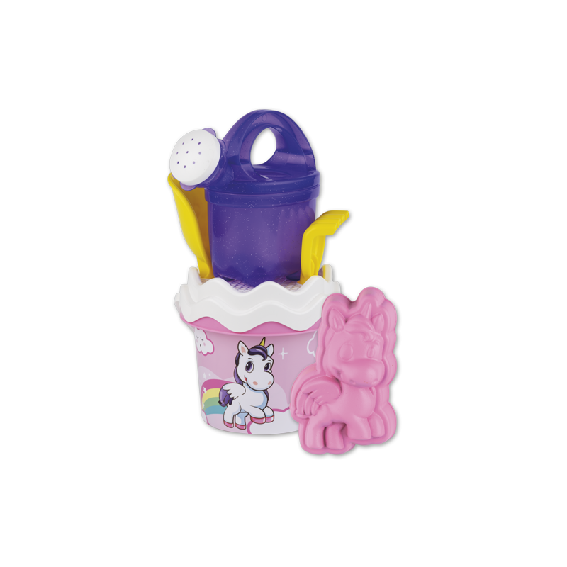 Androni 1324UNI - Secchiello Completo Baby Unicorno D. 13 cm