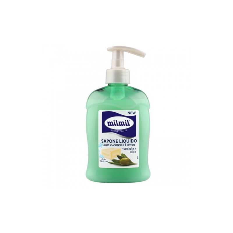 MilMil 10090 - Sapone Liquido Marsiglia e Olive 300 ml