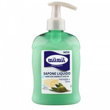 MilMil 10090 - Sapone Liquido Marsiglia e Olive 300 ml