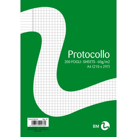 Bm 100478 - Protocollo 4F 4mm con Margine Conf. 200 pz.