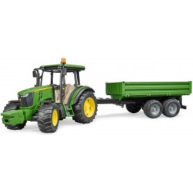 Bruder 2108 - Trattore John Deere 5115M con Rimorchio