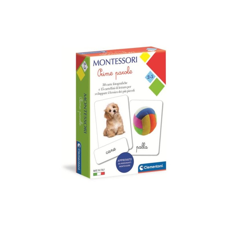 Clementoni 16319 - Montessori - Carte Prime Parole