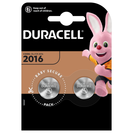 Duracell 2016 - Blister 2 Pile Bottone 3V 2016