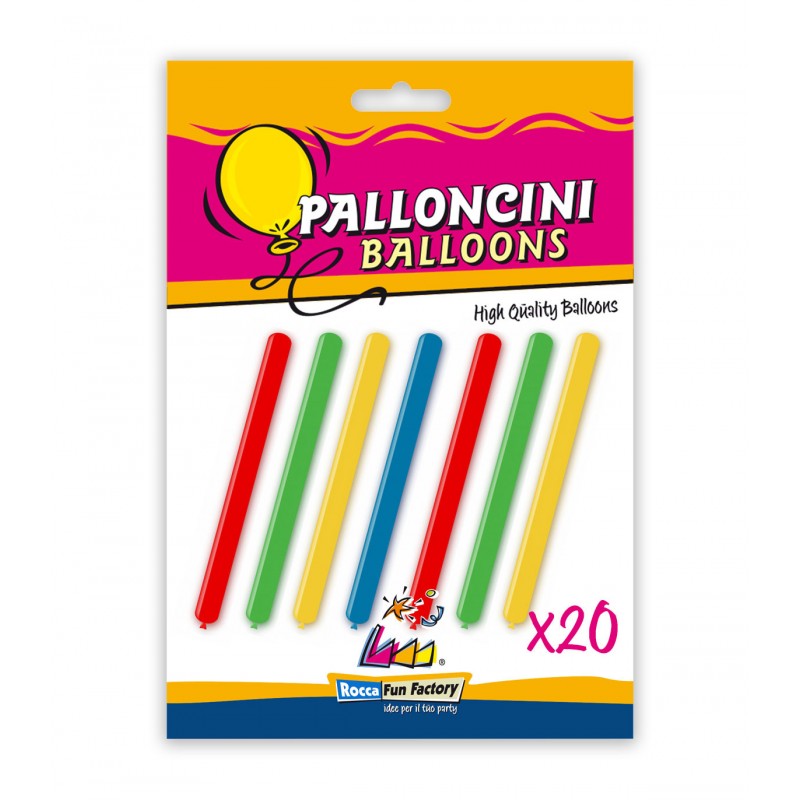 Rocca Fun Factory 74184 - Palloncini Modellabili Busta 20 pz