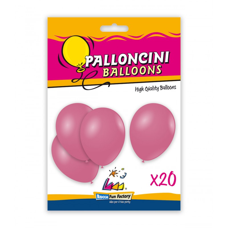 Rocca Fun Factory 79663 - Palloncini Rosa Busta 20 pz