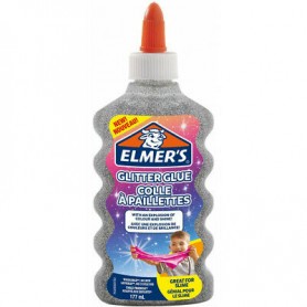 Elmer's 7255 - Colla Liquida Glitter Argento 177 ml