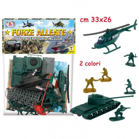 Teorema 70907 - Busta Soldatini Forze Alleate con Mappa e Accessori