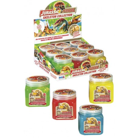 Rstoys 11173 - Slime Jurassic Fossil Piccolo Display 9 pz