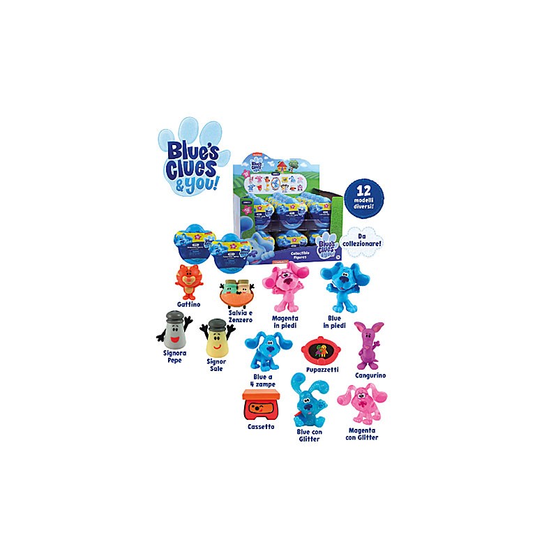 Giochi Preziosi GBLU03000 - Blues Clues - Personaggi Display 24 pz