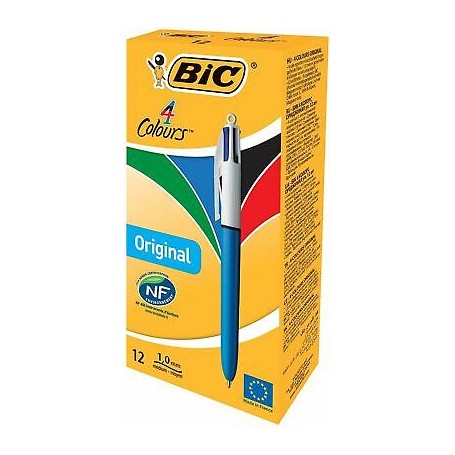 Bic 3382 - Penna Bic 4 Colori Conf.12 pz