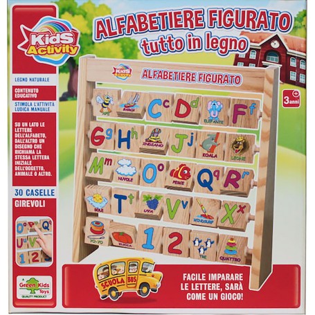 Rstoys 11163 - Alfabetiere Figurato in Legno