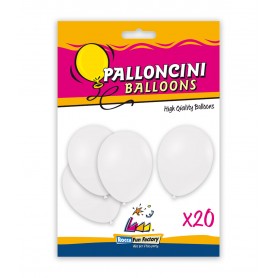 Rocca Fun Factory 79687 - Palloncini Bianchi Busta 20 pz