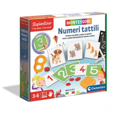 Clementoni 16361 - Montessori - Numeri Tattili