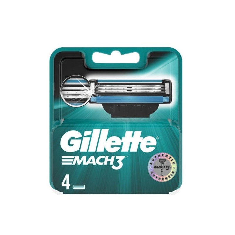 Gillette 1175 - Mach3 Ricambio Lamette 4 Pz