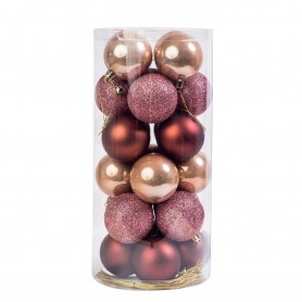 Fratelli Pesce 8321 - Palline Bronzo Natale 60mm Conf.24 pz