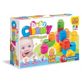 Clementoni 14706 - Clemmy Plus - 12 Soft Blocks Set Baby Clemmy