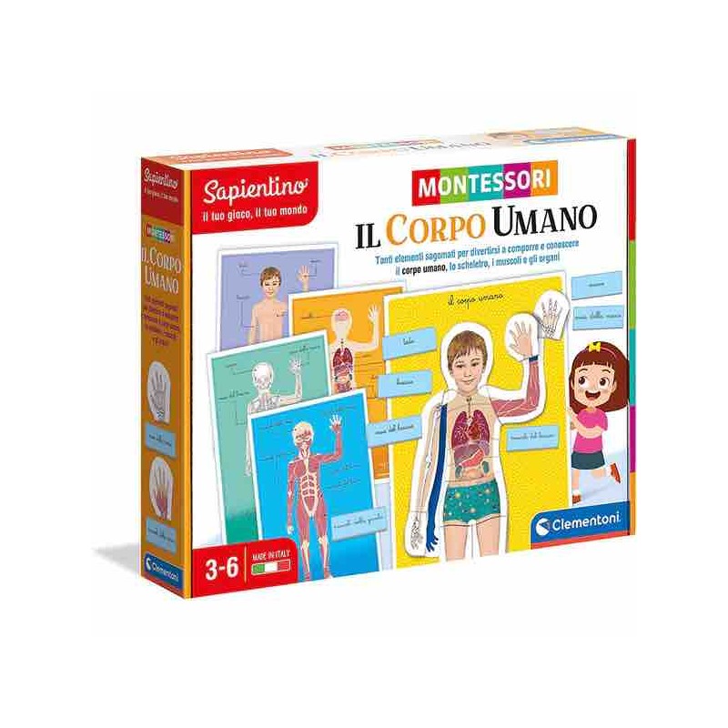 Clementoni 16373 - Montessori - Il Corpo Umano