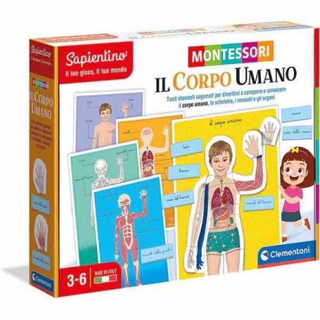 Clementoni 16373 - Montessori - Il Corpo Umano