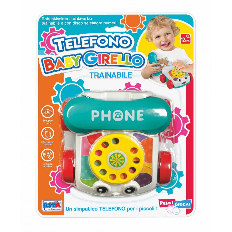 Rstoys 11361 - Primi Giochi Telefono Baby Girello Trainabile