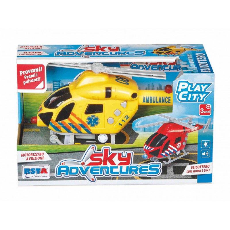 Rstoys 11242 - Elicottero a Frizione Luci e Suoni