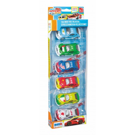 Rstoys 11255 - Set 6 Auto Sportive a Retrocarica